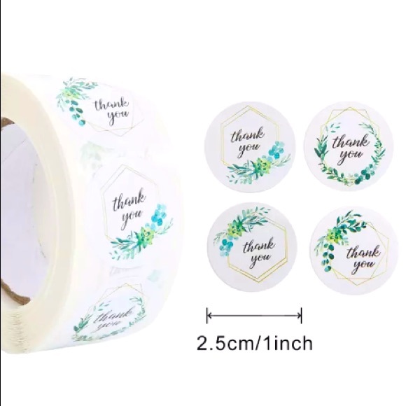 3/$20📦 10 POLY MAILER 10x13” botanical thank you + FREE matching stickers! - Picture 6 of 6